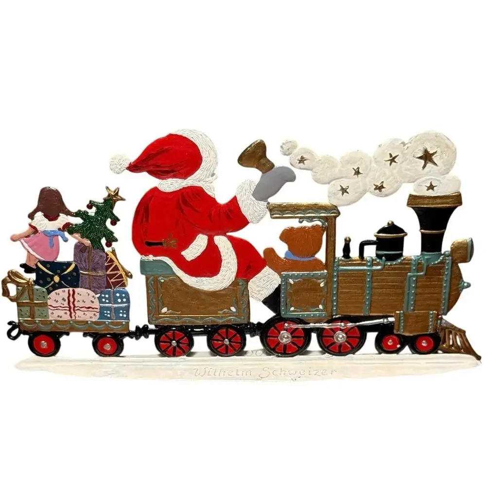Wilhelm Schweizer Pewter Santa's Locomotive Christmas Express Boxed SC17 2000